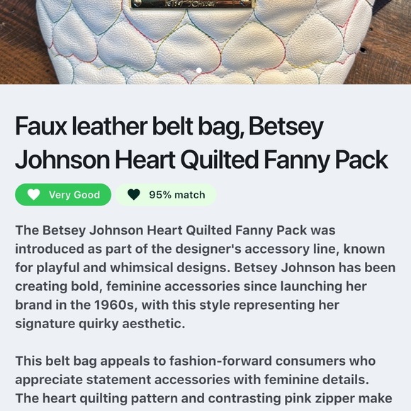 Betsey Johnson Multicolor Heart Crossbody Bag - Picture 6 of 6